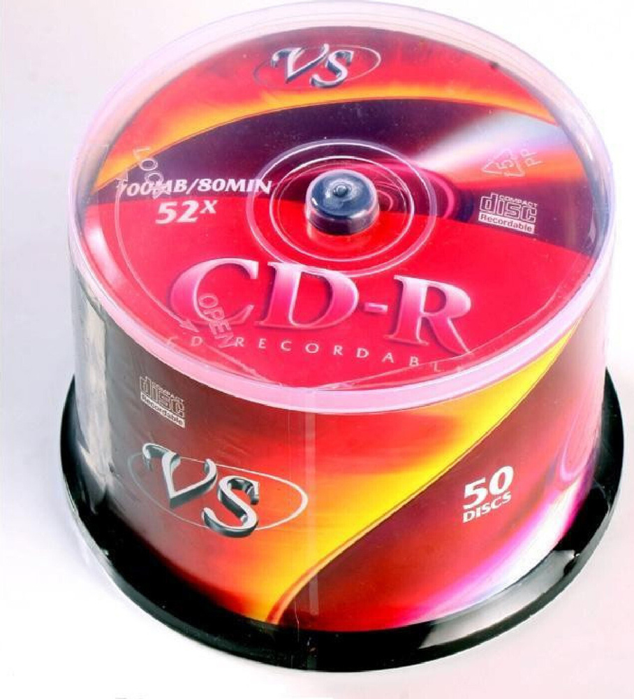 Носители информации CD-R, 52x, VS, Cake/50, VSCDRCB5001 #1