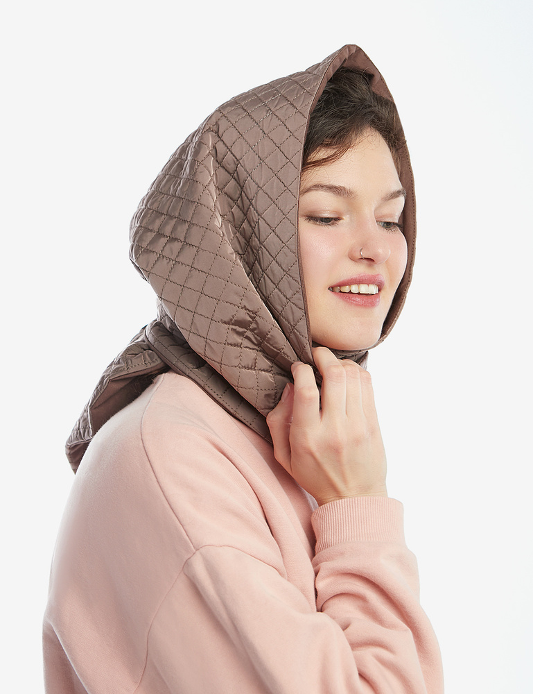 Косынка на зиму. Косынка на зиму. Дутая косынка sela. Дутый платок на голову. Косынка на зиму.