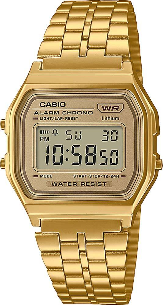Электронные японские часы Casio Vintage A158WETG-9A с подсветкой с гарантией  #1