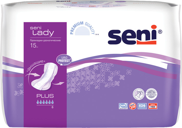 Прокладки урологические женские SENI LADY plus 15 шт. - купить с ...