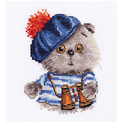 Набор для вышивания крестом Алиса, вышивка крестиком Басик моряк 10*12 ...