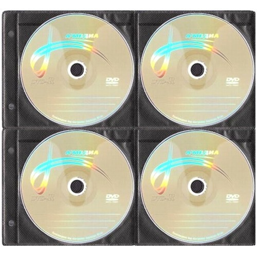 Конверт для CD на 8 компакт-дисков CD-DVD чёрный - 100шт. #1