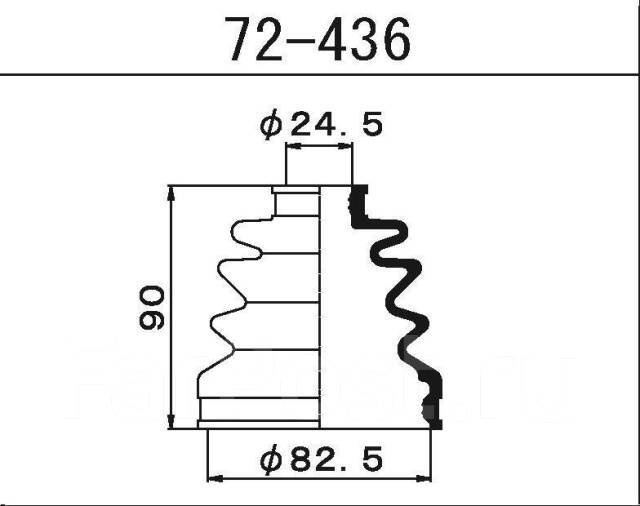 Пыльник привода Maruichi 72436 - MARUICHI RUBBER арт. 72436 - купить по ...