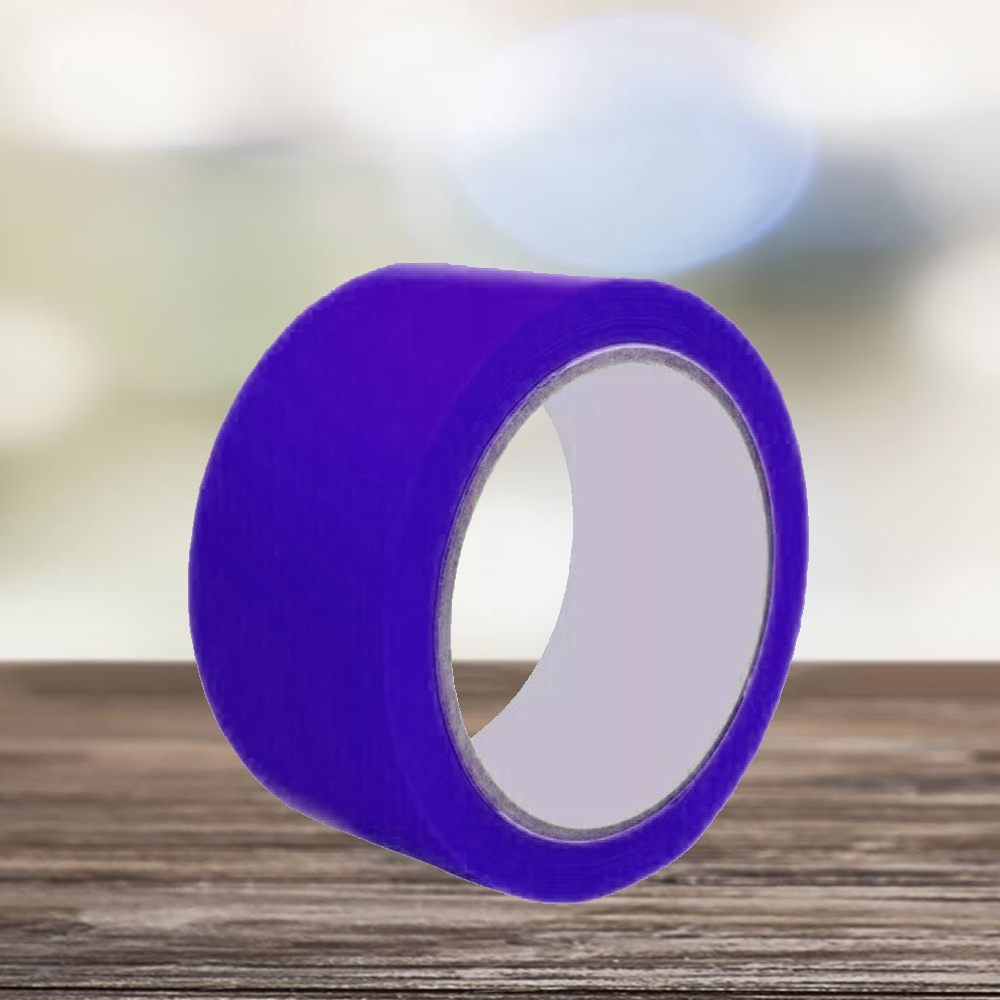 Клейкая лента синяя 66 м, 48 мм / Скотч синий широкий / Скотч цветной ...