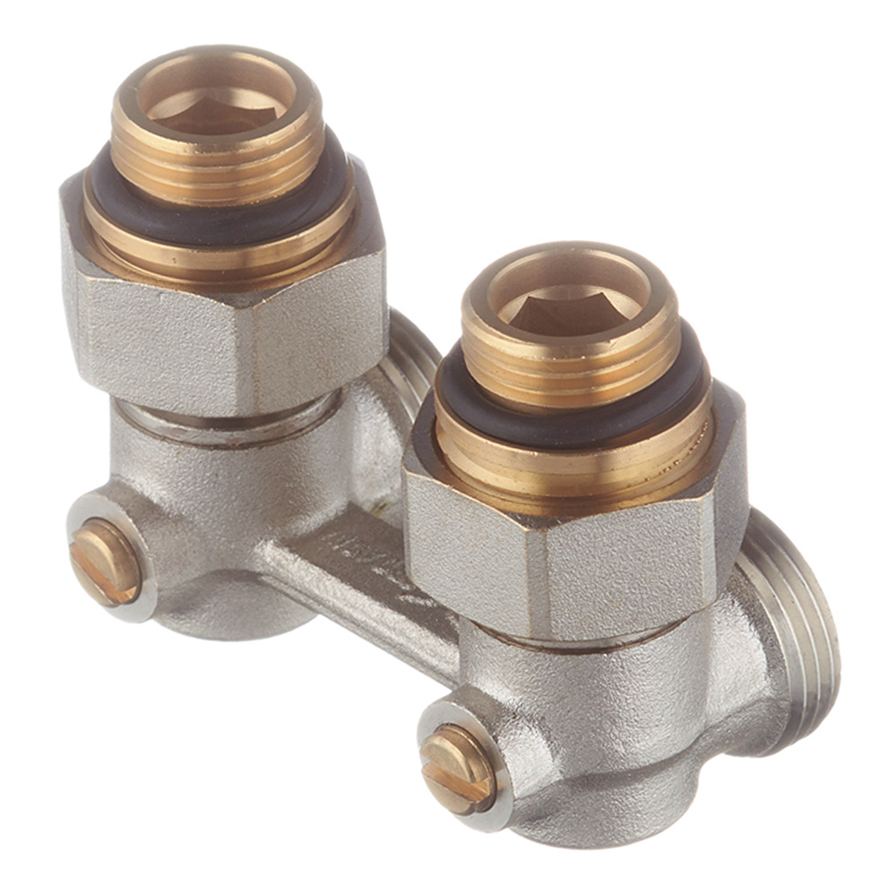 Узел нижнего подключения угловой H-образный 1/2 НР(ш) х 3/4 EK для ...