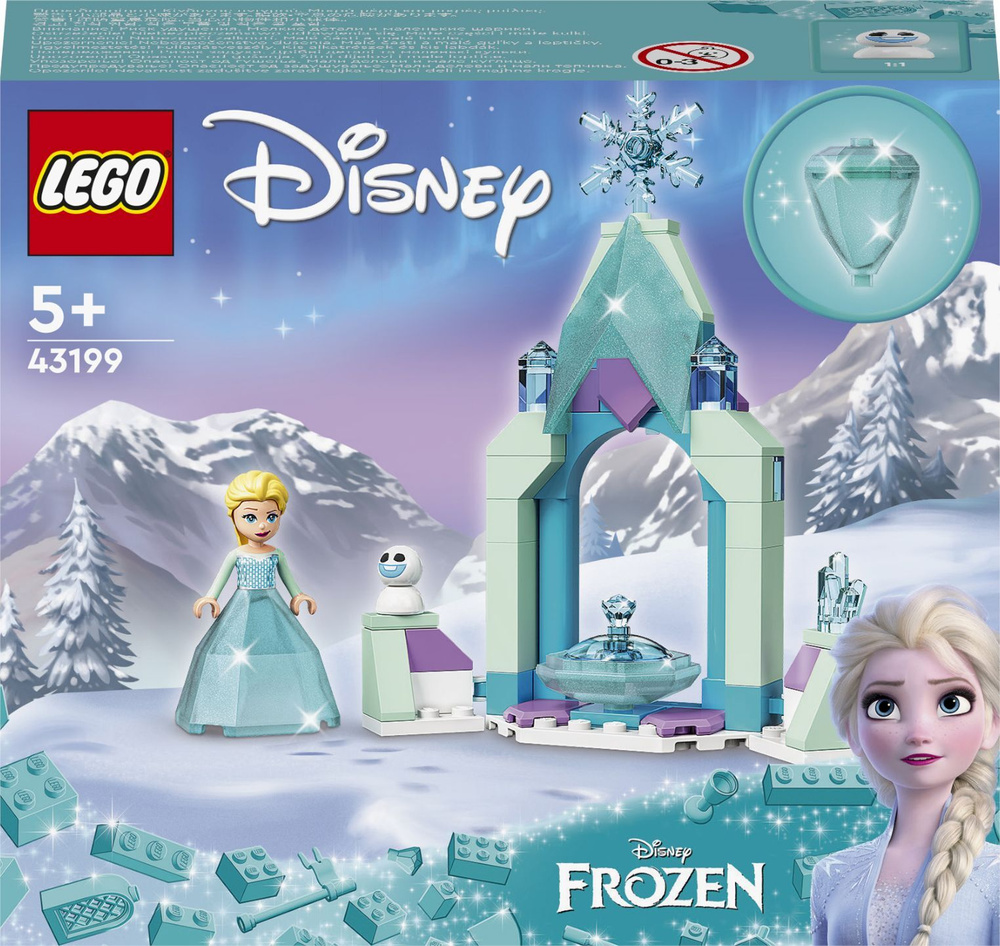 Конструктор LEGO Disney Princess 43199 Двор замка Эльзы - купить с  доставкой по выгодным ценам в интернет-магазине OZON (603491301)