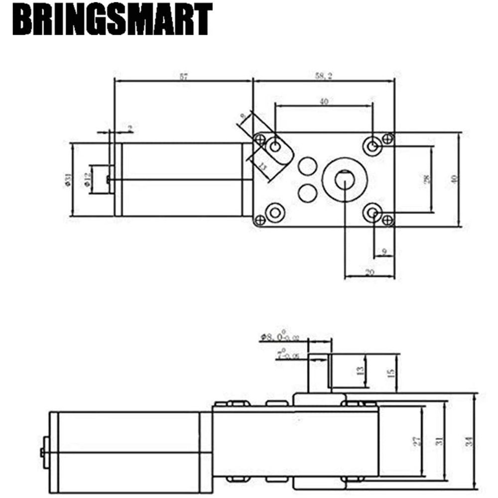 (K A F Q) Червячный мотор-редуктор постоянного тока с высоким крутящим ...