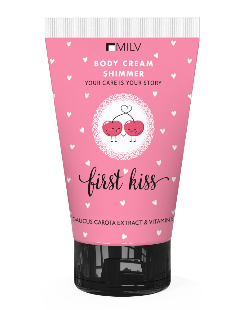 MILV Увлажняющий крем для тела с шиммером First kiss 150 мл #1