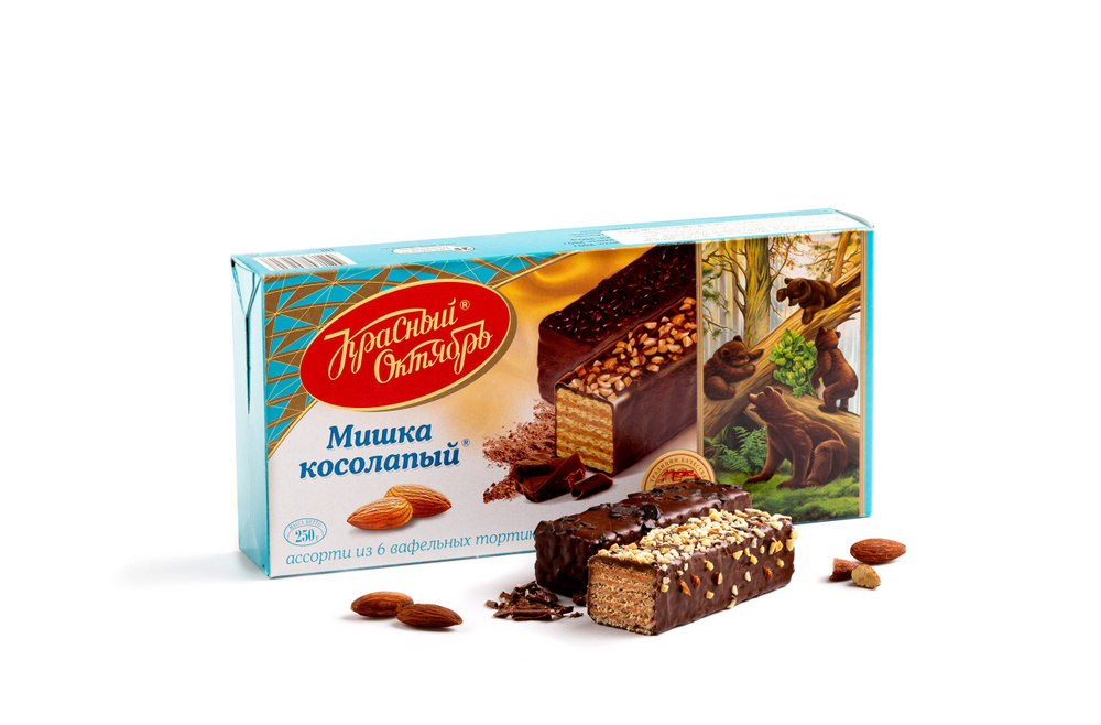Торт вафельный Красный Октябрь "Мишка Косолапый", 250 г - купить с ...