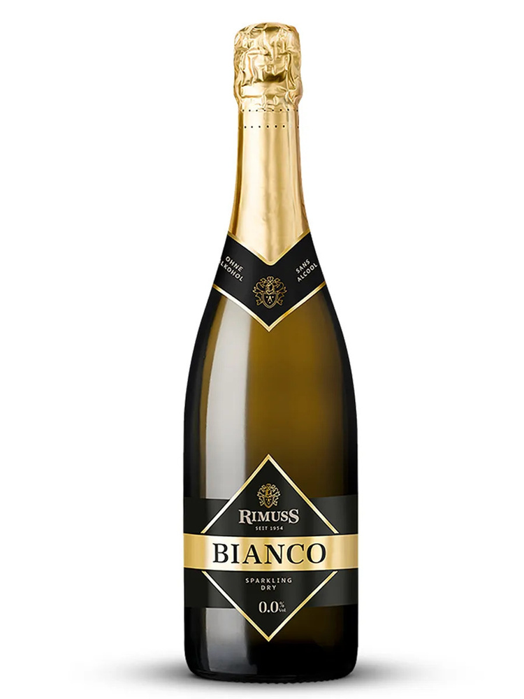 Вино безалкогольное белое сухое, игристое Rimuss "BIANCO" (Бьянко) 0,75 л  #1