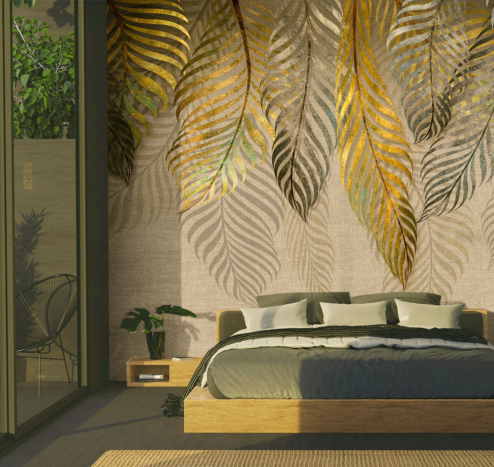 Дизайн спальни с флизелиновыми обоями