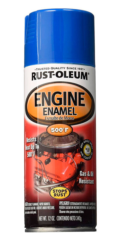 Аэрозольная краска Rust-Oleum Engine Enamel, термостойкая краска до 260 C, термостойкая эмаль, Алкидная, #1