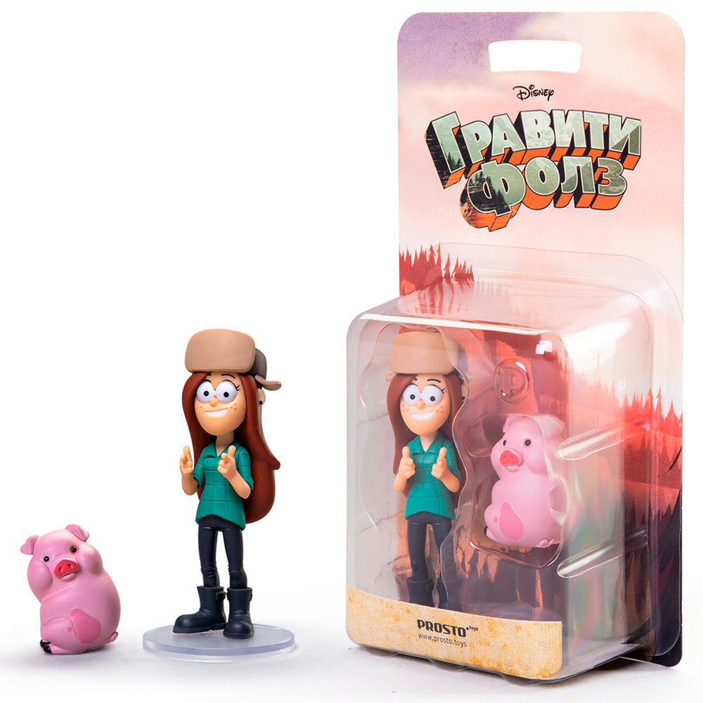 Фигурка коллекционная игрушка Венди & Пухля Гравити Фолз (Gravity Falls),  Disney, PROSTO Toys, 7 см