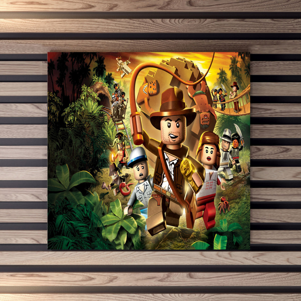Интерьерная картина Coolpodarok lego indiana jones Индиана Джонс Лего ...