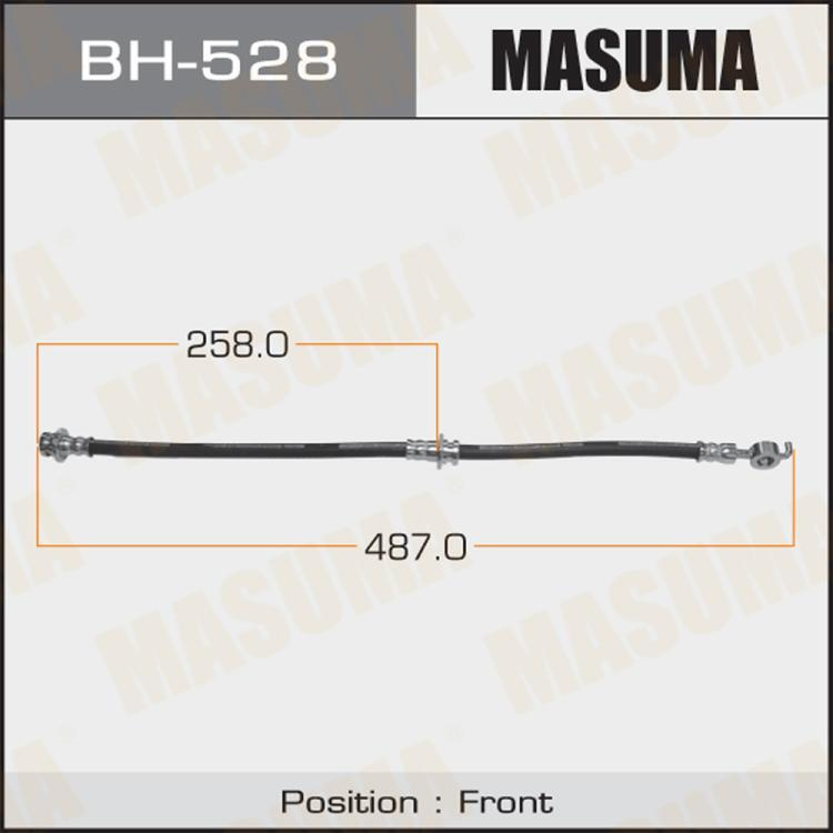 Masuma Шланг тормозной для автомобиля, арт. BH528, 1 шт. #1