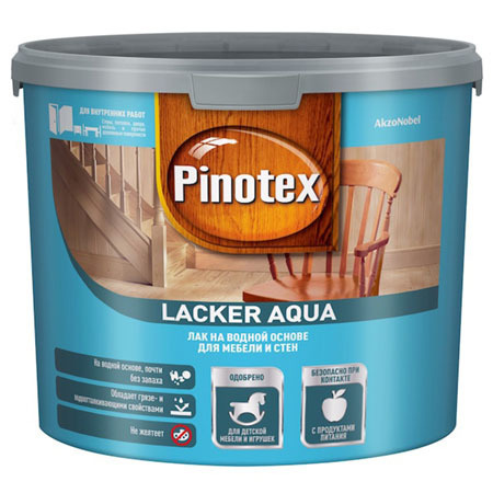 PINOTEX LACKER AQUA 70 / Пинотекс Лакер Аква 70 лак на водной основе для мебели и стен, для внутр. работ, #1