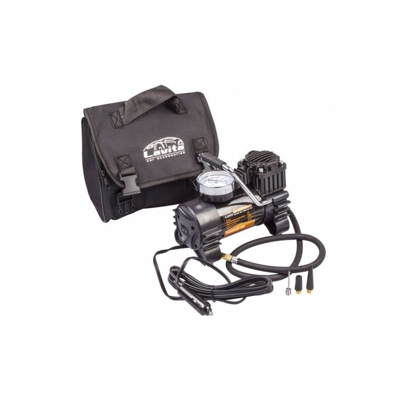 Компрессор_12В, 15А, 10 АТМ, 35Л/МИН, ПРЕМИУМ LA 191525 для шин по ...