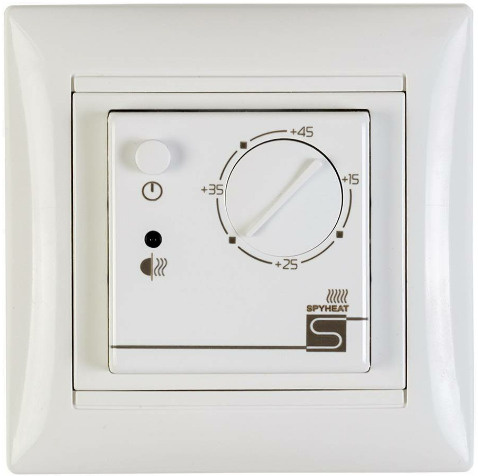 Терморегулятор/термостат теплого пола SpyHeat ETL-308B (встраиваемый) белый, под рамку Legrand Valena #1