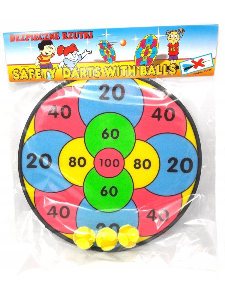 Дартс детский на липучках с тремя шариками - купить с доставкой по ...