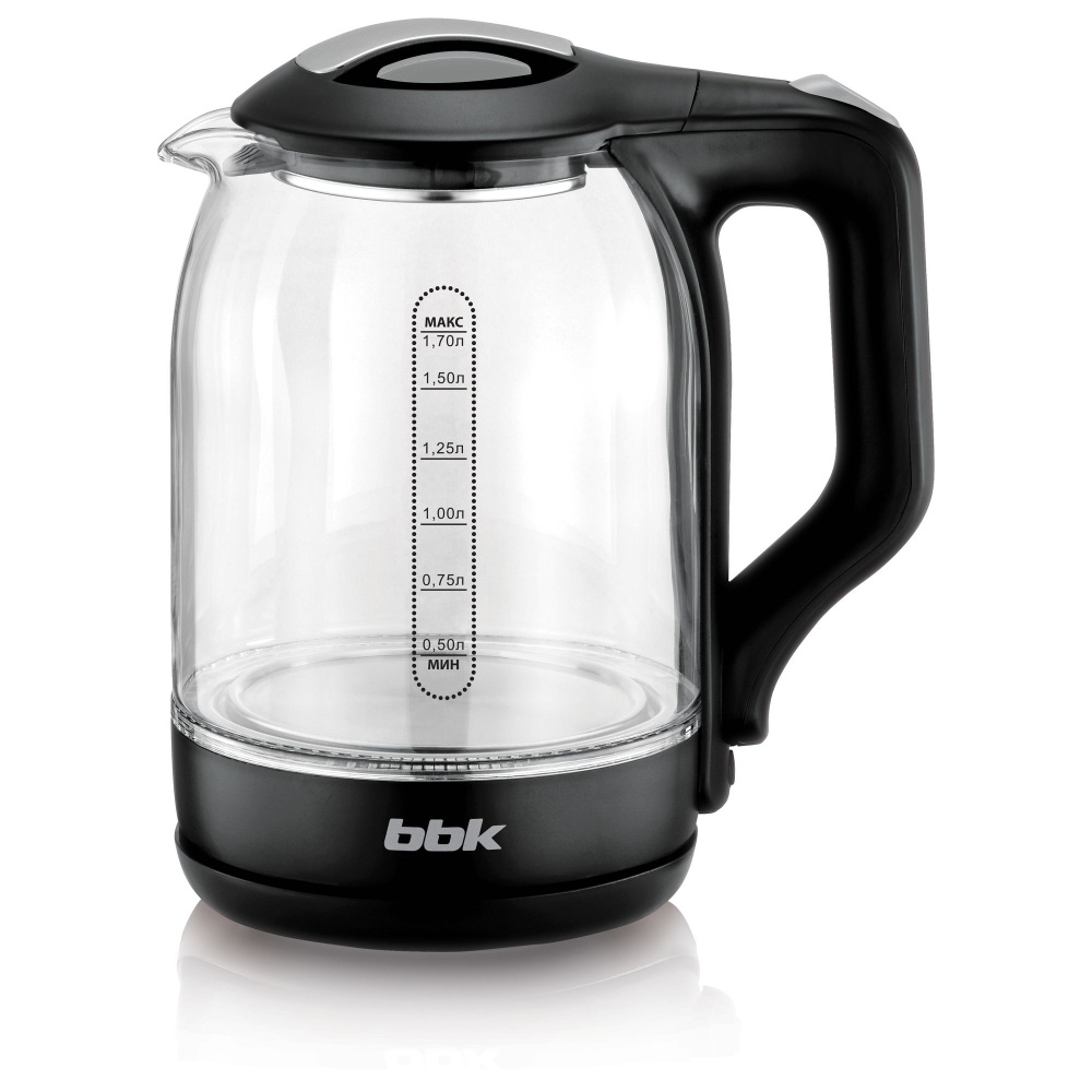 BBK Электрический чайник EK1724G, черный, прозрачный #1