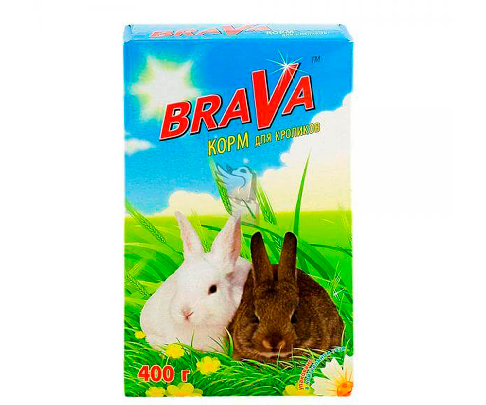 Корм для кроликов brava 400г #1