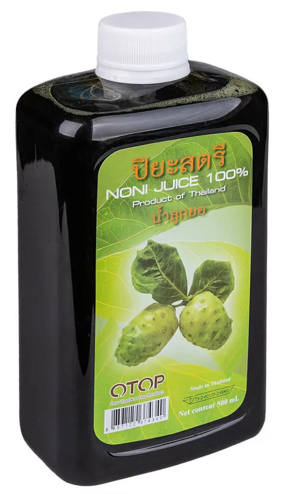 Сок натуральный тайский лечебный 100% Сок Нони для повышения иммунитета и энергии ферментированный, OTOP/Тайланд, #1
