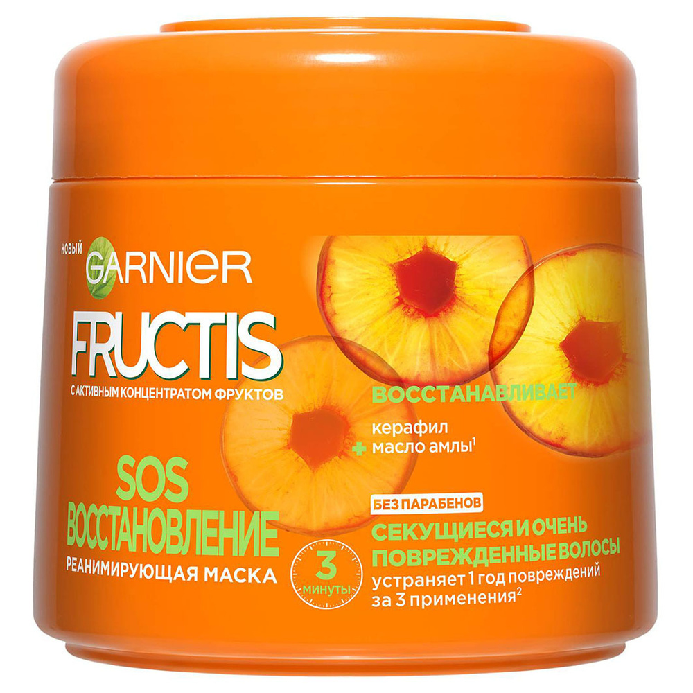 <b>Garnier</b> Fructis Восстанавливающая маска для волос SOS Восстановление 300мл ...