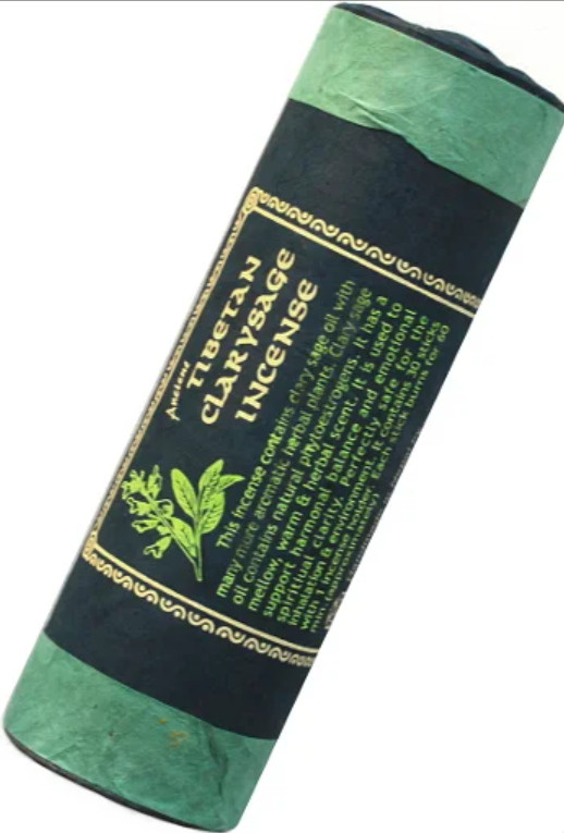 Благовоние Tibetan Clarysage Incense / шалфей, 30 палочек по 11 см #1