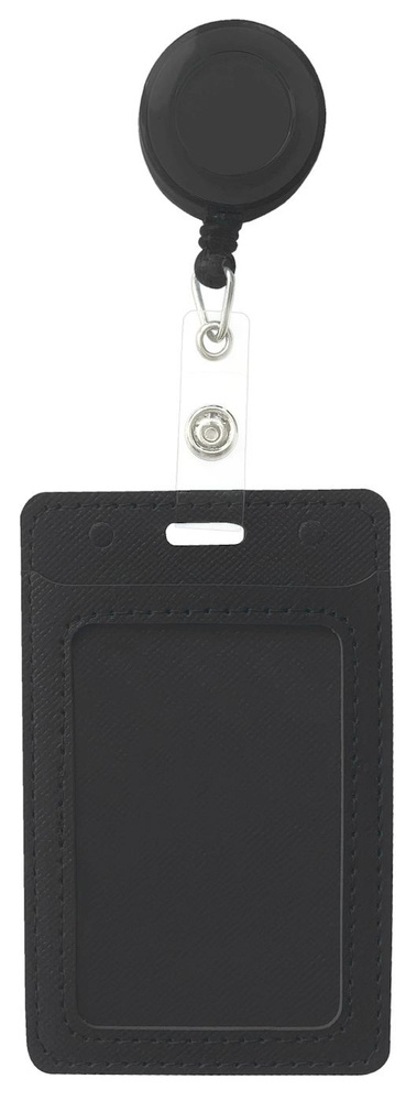 Бейдж держатель для пропуска с карманом для карты с рулеткой и ...