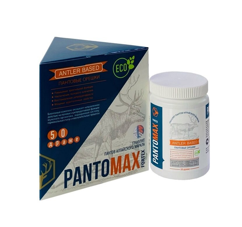 PantoMax Fortex для мужского здоровья, драже-орешки 50 шт. - Набор 5 шт ...