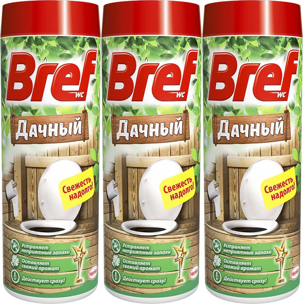 Чистящее средство Bref WC Дачный дезодорирующее для туалета 450 г, комплект: 3 упаковки по 450 г  #1