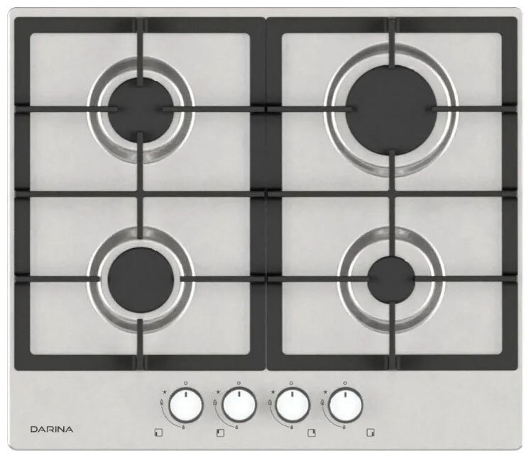 DARINA Газовая варочная панель 1T2 BGM341 12 X3, серебристый #1