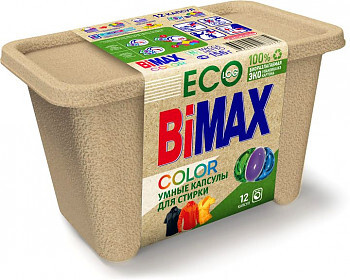 Бимакс Колор / Bimax Color - Капсулы умные для стирки Eco-упаковка 12 ...