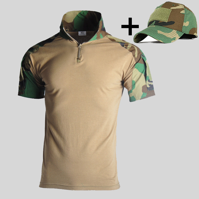 Тактическая рубашка с коротким рукавом + тактическая кепка - купить с ...