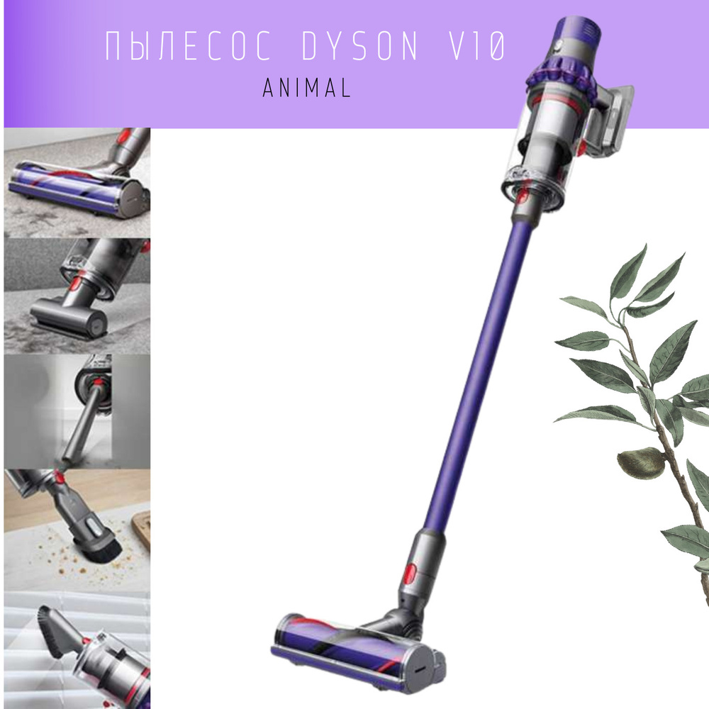 Пылесос вертикальный Dyson Cyclone V10 Animal - купить с доставкой по  выгодным ценам в интернет-магазине OZON (1330833053)