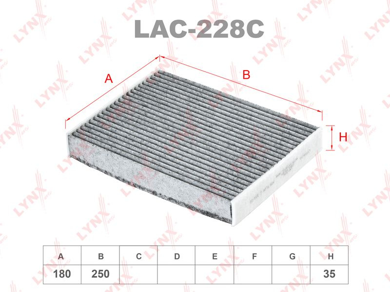 LYNXauto Фильтр салонный арт. LAC228C #1