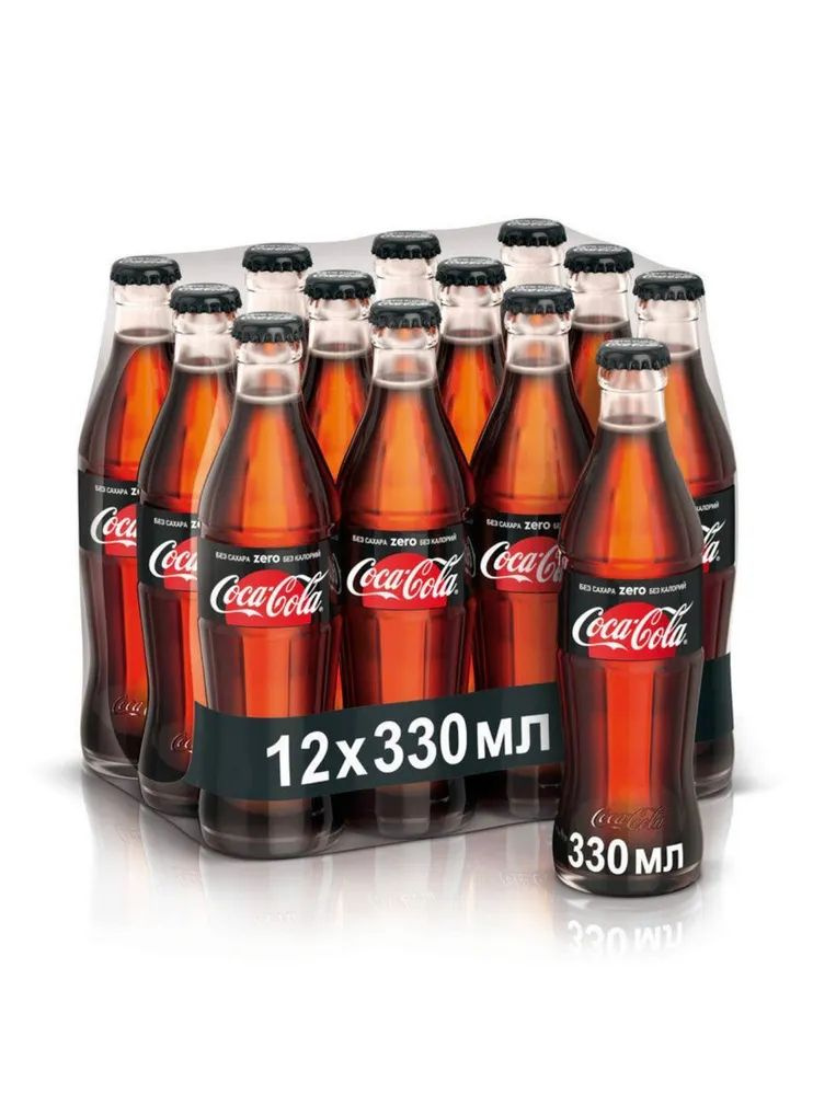 Газированный напиток Coca-Cola Zero 0,33 л х 12 шт. (стекло) #1