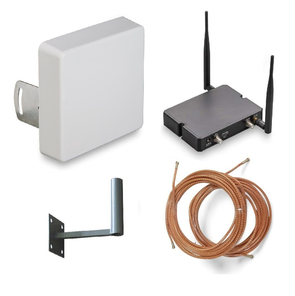 Усилитель интернета 4G/LTE. Готовый комплект с антенной Kroks Kaa15 ...