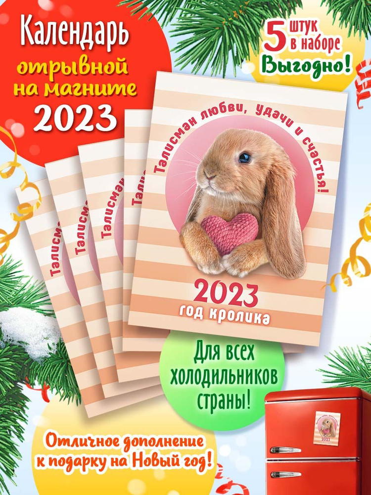 Отрывной календарь на магните 2023 год 5 шт - купить с доставкой по ...