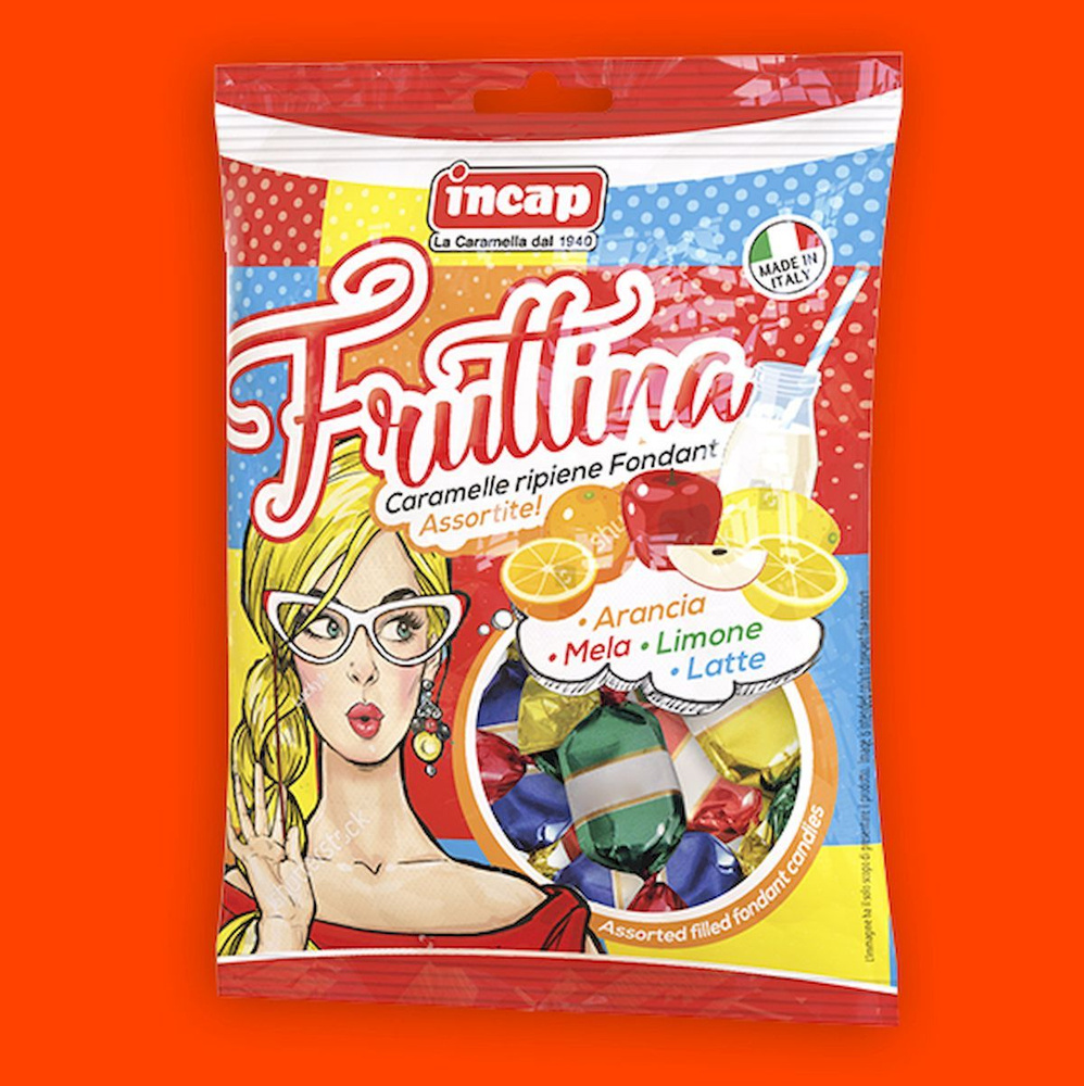 Конфеты Фруктовое Ассорти 125 г Fruttina, Incap (PopArt) Венето, Италия, Без Глютена  #1