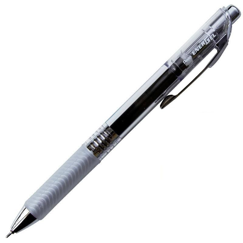 Ручка гелевая автоматическая PENTEL Energel Infree рез.ман черный BLN75TL-A  #1