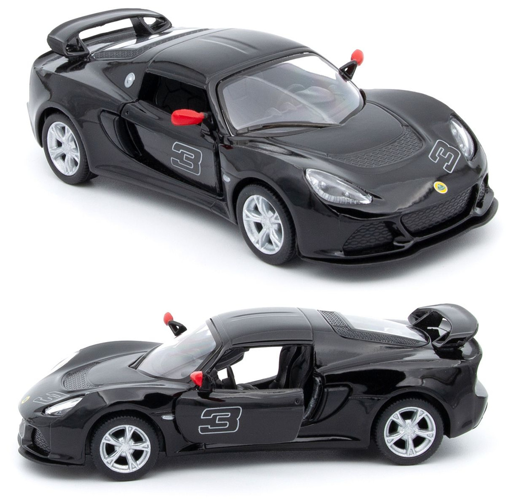 Машинка металлическая Kinsmart 1:32 2012 Lotus Exige S (Лотус Эксидж)  KT5361D инерционная, двери открываются / Черный - купить с доставкой по  выгодным ценам в интернет-магазине OZON (594304677)