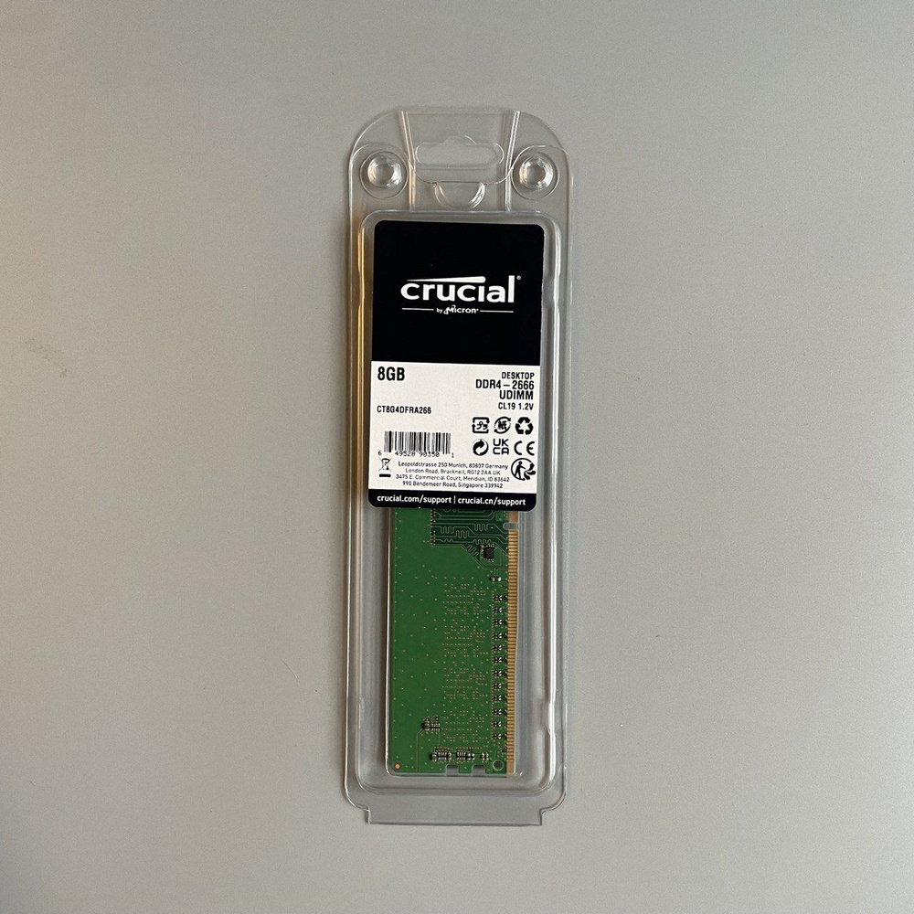 Внутренний SSD-диск Crucial Оперативная память CT8G4DFRA266 1x8 ГБ ...