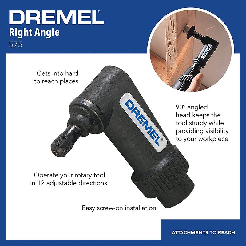 Dremel 575 Угловая насадка для вращающегося инструмента #1