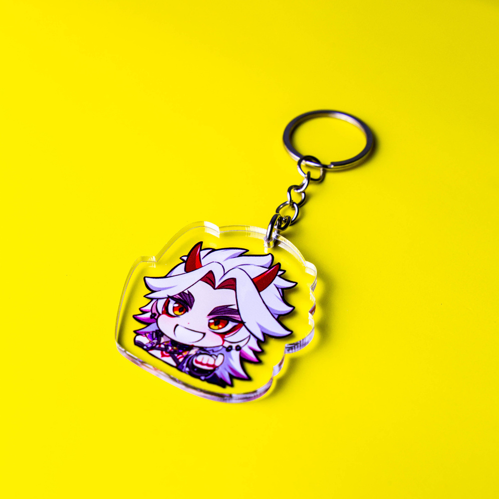 Брелок Чиби Аратаки Итто Геншин Импакт Акриловый - купить с доставкой ...