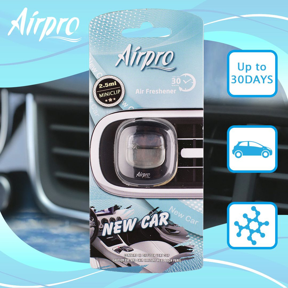 AirPro ароматизатор для автомобиля,Mini Clip, парфюм для автомобиля, Air Freshener, New Car  #1