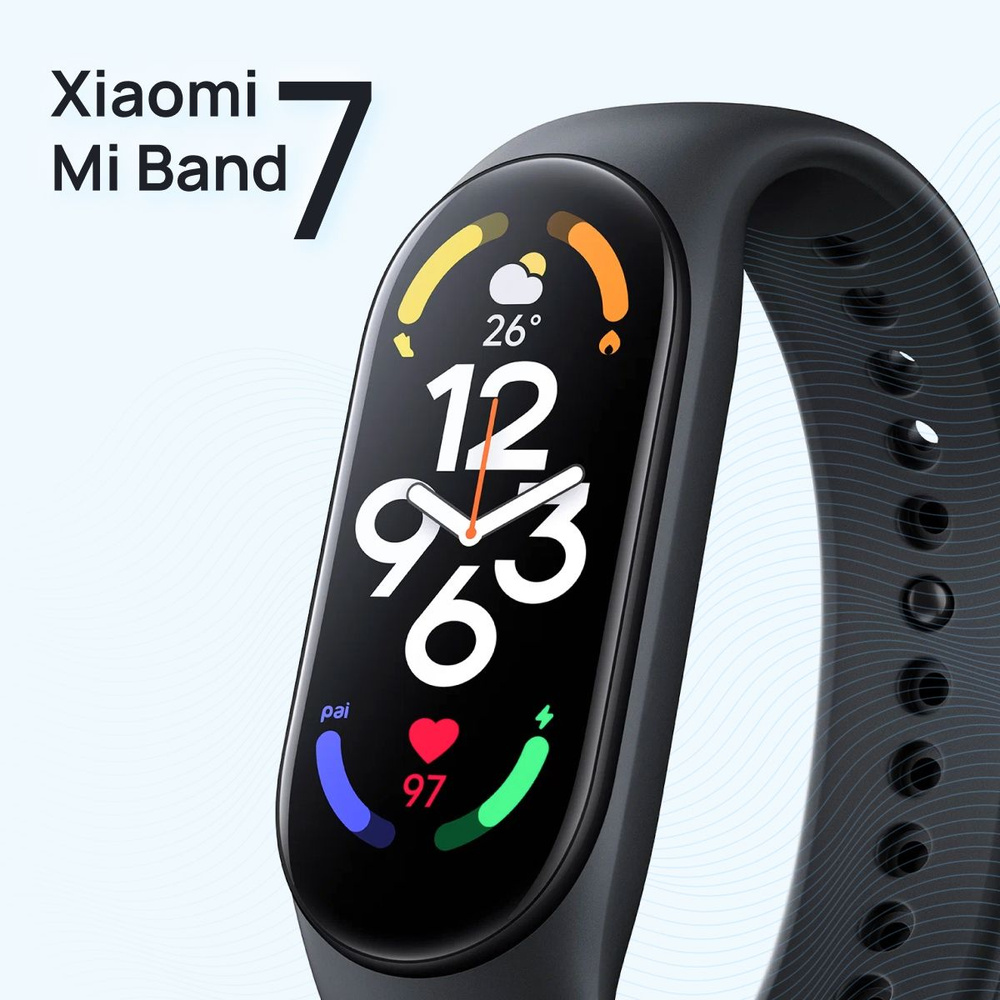 Фитнес-браслет Xiaomi Mi Band 7, версия CN, черный #1