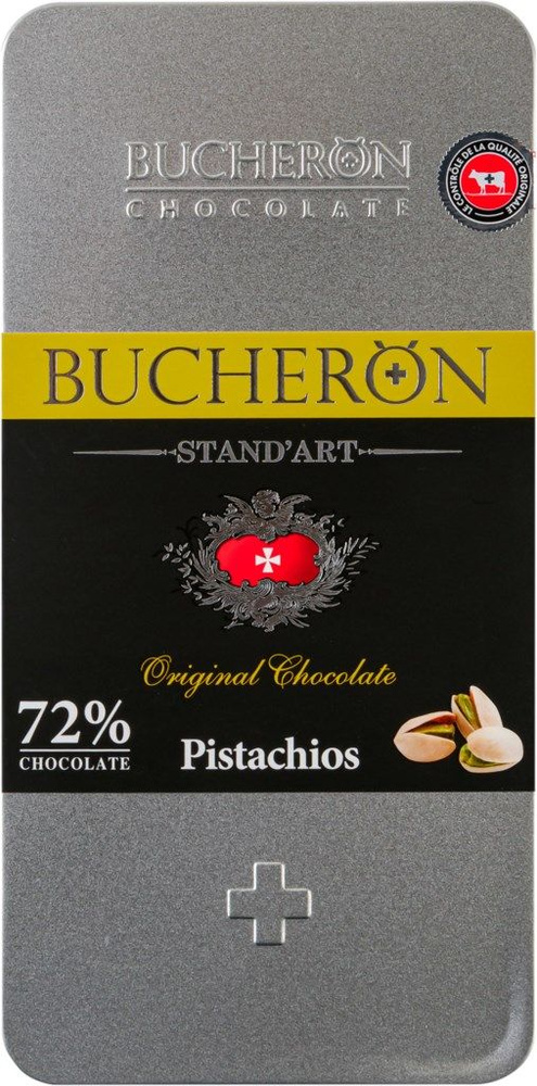 Шоколад Bucheron STAND'ART горький с фисташками, 100 г - купить с ...