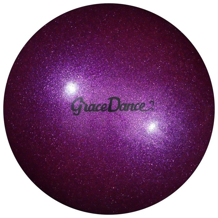 Grace Dance, Мяч для художественной гимнастики, блеск, 18,5 см, 400 грамм, цвет сиреневый  #1