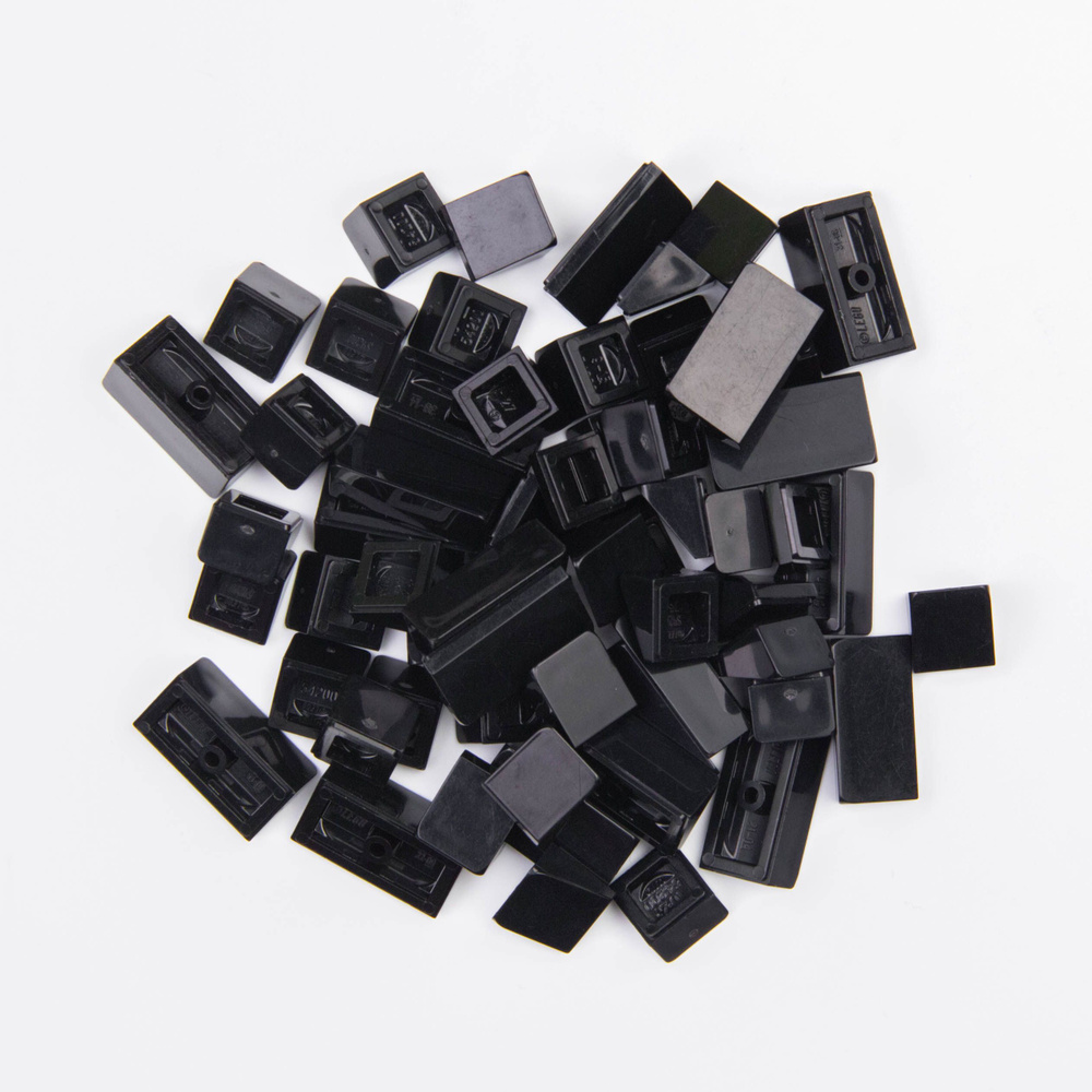 Набор деталей от Куботеки: черные стандартные скосы, размер 1х1, 1х2  #1